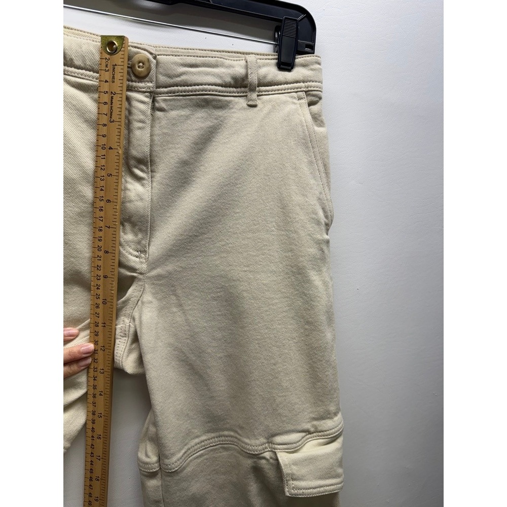 Wilfred Free Cargo Pants Women 6 Beige Gorpcore Utility Straight Leg High Rise - Picture 3 of 9
